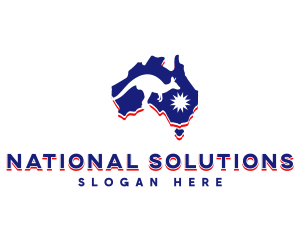 Australian National Kangaroo logo design