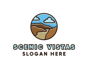Cloudy Mountain Outline logo