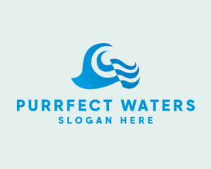 Splash Water Wave logo design