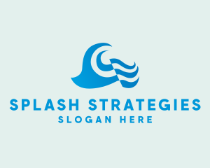 Splash Water Wave logo