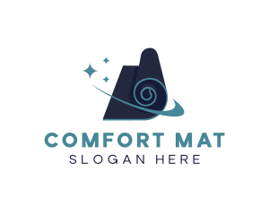 Yoga Mat Fitness logo