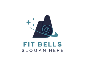 Yoga Mat Fitness logo design