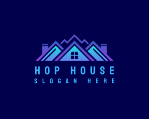 Roof House Residence logo design