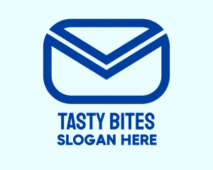 Blue Mail Envelope  Logo