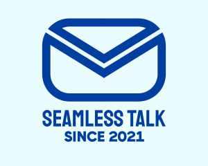 Blue Mail Envelope  logo design