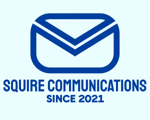 Blue Mail Envelope  logo design