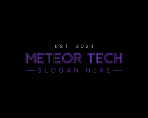 Futuristic Business Tech logo design