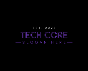 Futuristic Business Tech logo design