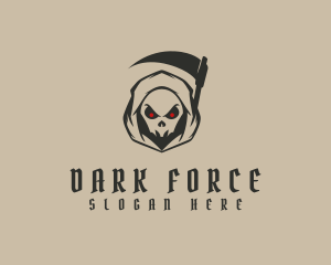 Angry Grim Reaper logo design