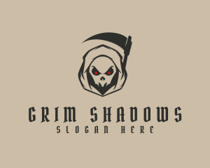 Angry Grim Reaper logo design