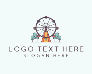 Ferris Wheel Theme Park Rides logo