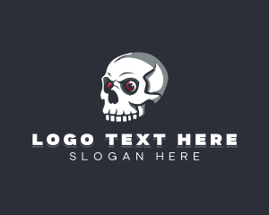 Creepy Skull Halloween logo