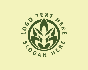 Natural Yoga Leaves logo