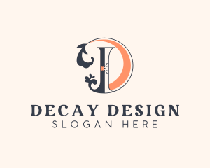 Stylish Boutique Letter D logo design