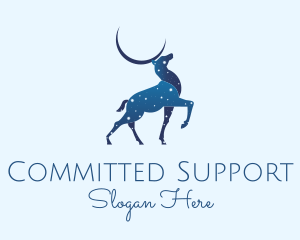 Blue Deer Astrology logo design