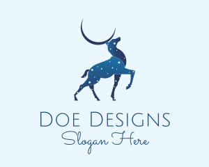 Blue Deer Astrology logo design