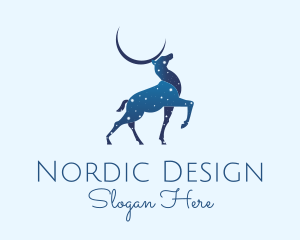 Blue Deer Astrology logo design