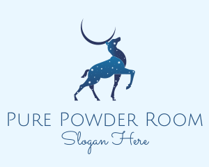 Blue Deer Astrology logo design