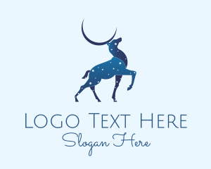 Evening - Blue Deer Astrology logo design