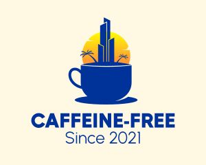 City Cafe Sunset logo design