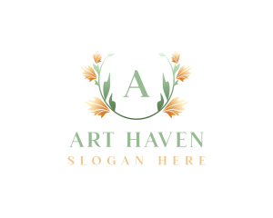 Watercolor Flower Art logo design