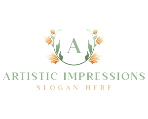 Watercolor Flower Art logo design