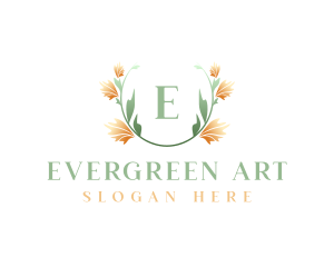 Watercolor Flower Art logo design