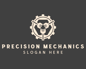 Wrench Mechanic Cogs logo