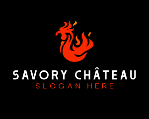 Hot Chicken Restaurant logo design