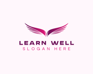 Wellness Wings Angel logo design