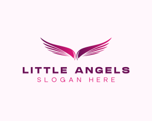 Wellness Wings Angel logo design