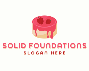 Raspberry Pudding Dessert logo