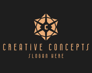 Creative Geometric Star  logo design