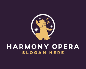 Female Opera Singer logo design