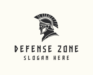 Roman Soldier Spartan logo design