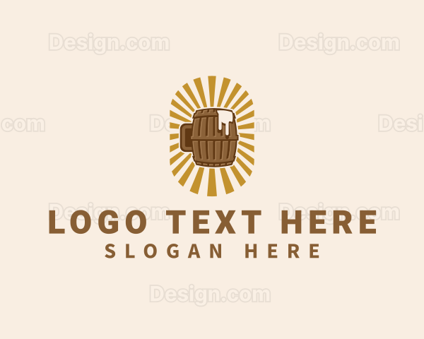 Beer Mug Barrel Logo