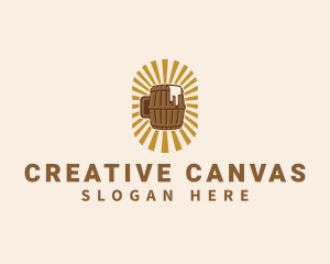 Beer Mug Barrel logo design