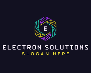 Cyber Circuit Electronic logo design