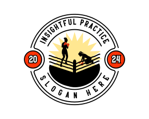 Knockdown Female Boxer logo