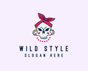 Skull Bandana Earrings logo