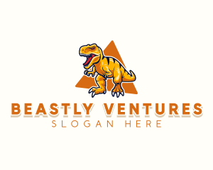 Prehistoric Dinosaur Beast logo design