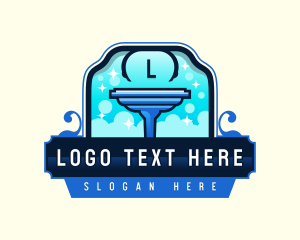 Cleaning Squeegee Bubble Logo