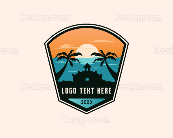 Tropical Beach Summer Logo