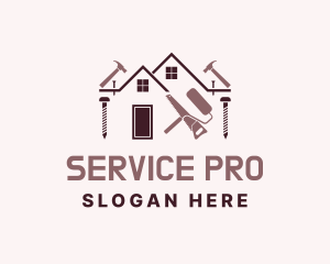 Home Construction Service logo design