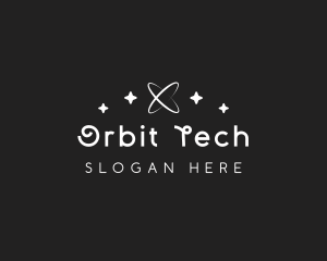 Simple Orbit Star logo design