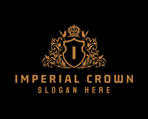 Golden Imperial Shield logo design