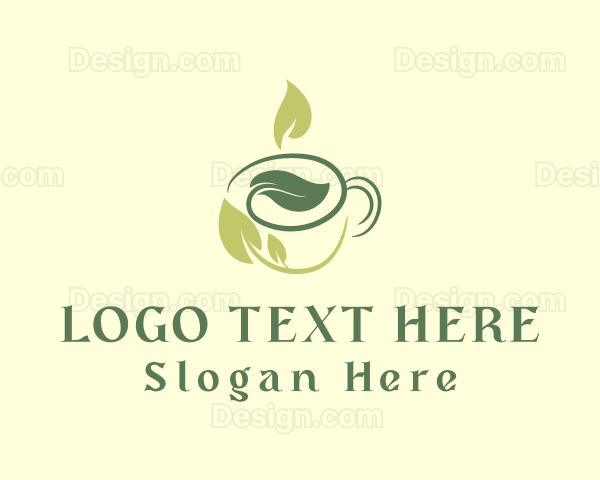 Coffee Tea Leaf Cup Logo