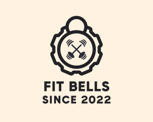 Cog Dumbbell Crossfit logo design