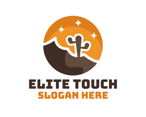 Cactus Desert Badge logo design