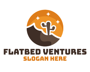 Cactus Desert Badge logo design